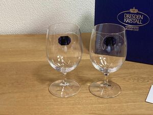 Dresden ドレスデンクリスタルグラス スウィング ワイングラス　ペアマルチ　ショート　ロータイプ