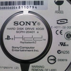 ★PS2専用 HDD SONY純正 内蔵型40GB ハードディスクドライブ SCPH-20401 ユーティリティディスク(Ver1.00)インストール 動作確認済みの画像3