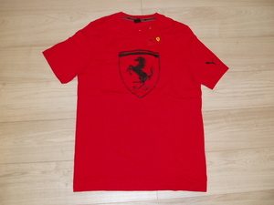 即決！新品★プーマ×フェラーリ　 モータースポーツ 半袖Tシャツ★ FERRARI RACE TONAL BIG SHIELD Tシャツ　送料185円～　　N8