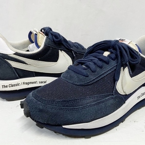 US9.5/27.5cm◆Fragment × sacai × Nike LD Waffle フラグメント サカイ ナイキ LD ワッフル ネイビー スニーカー 靴 DH2684-400の画像2