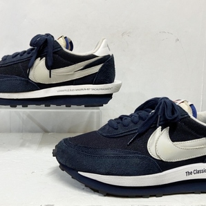 US9.5/27.5cm◆Fragment × sacai × Nike LD Waffle フラグメント サカイ ナイキ LD ワッフル ネイビー スニーカー 靴 DH2684-400の画像4