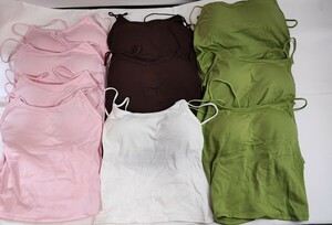 [ new goods unused goods ] back Cross camisole 10 piece 