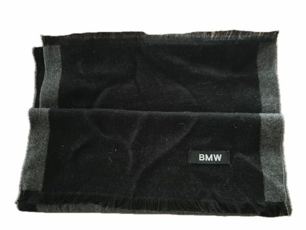 BMW★ノベルティリバーシブルマフラー黒グレーコンビ