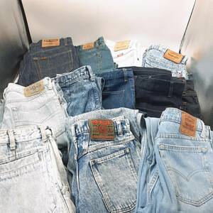 12点まとめて　DENIM まとめ デニム LEVI'S リーバイス 旧ユニクロ Wrangler ラングラー 他 サイズ32～ メンズ 長期保管品 現状品