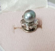 本真珠　SILVER　シルバー刻印　タイピン　メンズ　3,6ｇ　美品_画像3