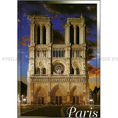 ポストカード ノートルダム大聖堂 フランス パリ 日本未発売 送料無料★064