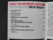 BIKKIE HOLIDAY SONGS FOR DISTINGUE LOVERS ビリー・ホリデイ　中古CD　輸入版_画像4