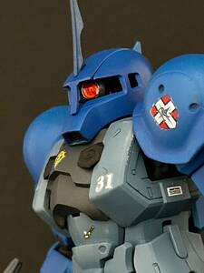 Art hand Auction 改修塗装済み完成品 MG 1/100 MS-05B ランバ･ラル専用 ザクI (機動戦士ガンダム) 旧ザク, キャラクター, ガンダム, 完成品