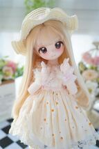 BJDドール用ウィッグ MDD/kumako/DDサイズ通用 全5色 8-9インチ 球体関節人形 doll_画像3