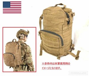 【米軍放出品】☆USMC アサルトパック バックパック リュックサック コヨーテ ミリタリー キャンプ アウトドア (100)XC26DK-2#24