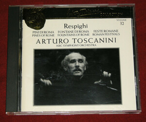 TOSCANINI Respighi ◆トスカニーニ レスピーギ「ローマ3部作」◆輸入盤　CD◆中古品