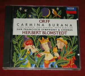 Orff：Carmina Burana◆オルフ: カルミナブラーナ　／　ブロムシュテット指揮、サンフランシスコ交響合唱団 他◆輸入盤　CD◆中古品