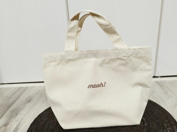 水濡れ防止】未使用　ドウシシャ　MOSH! 帆布　ランチトートバッグ　生成り　弁当