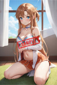 i138　結城　アスナ ＳＡＯ ソードアート 高画質 高品質 A4サイズ アート ポスター セクシー 同人 巨乳 フェチ　高画質　AI　オンライン