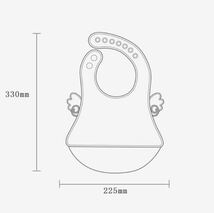 【新品2枚セール】ベビースタイ 食事エプロン 赤ちゃん 離乳食 防水 軽量 保育 速乾_画像7