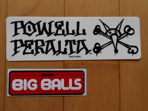 即決 OLD SKATE STICKER POWELL PERALTA RAT パウエル ペラルタ 2枚セット