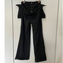 RARE Vivian Westwood waist layered wide pants ウエストレイヤードパンツ　ワイドパンツ 黒　2_画像2