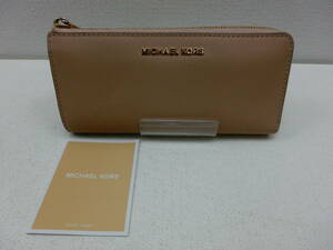 it/329856/2309/マイケルコース　MICHAEL KORS　レザー　L字ファスナー　長財布/ベージュ