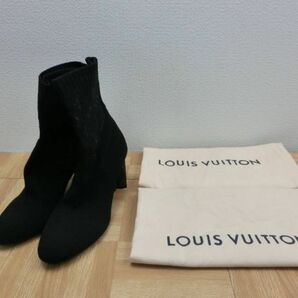 ite/339916/2402/ルイヴィトン LOUIS VUITTON シルエットライン・アンクルブーツ モノグラム 1A855A/ブラック/サイズ36.5/新品級の画像1