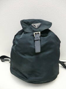 it/362082/2309/ Prada PRADA nylon Logo plate rucksack bag / black 