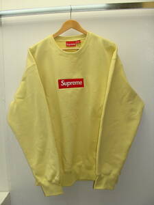 it/333631/2303/シュプリーム　Supreme　Box Logo Crewneck　スウェット　トレーナー/イエロー/サイズXL