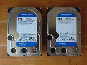 【送料無料】Western Digital WD60EZAZ 6TBx2個 3.5インチ SATA HDD