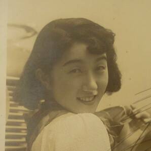 サイン入り 三浦光子 スチール写真 ブロマイド 戦前 女優 昭和の画像4