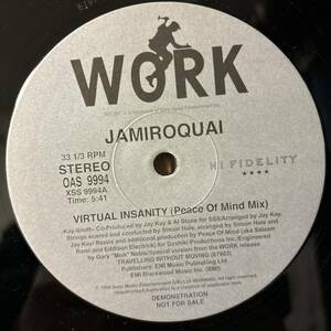 Jamiroquai Virtual Insanity レコード LP アナログ ジャミロクワイ ヴァーチャル・インサニティー MURO vinyl promo盤 プロモ盤 promo