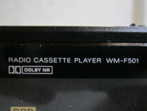 SONY ラジオ付きカセットウォークマン WM-F501 ブラック　おまけイヤホン付き　ジャンク品_画像2