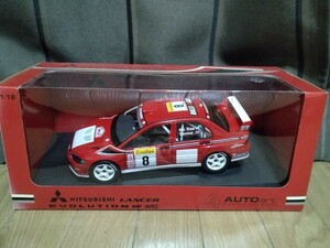 【オートアート（AUTOart） 1/18（1:18）】 三菱 ランサー エボリューション Ⅶ（LANCER EVOLUTION Ⅶ/ランエボ7） WRC カーナンバー8