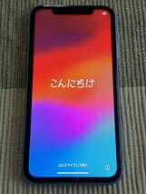 【美品】Apple iPhone XR 256GB ブルー SIMフリー_画像1