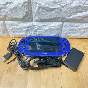 美品 SONY ソニー PSVITA Vita本体 PCH-1100 サファイアブルー 限定版 付属品 充電器 SDカード レア品 希少品 wifiモデル 綺麗 最安値