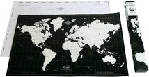 ●２種セット● 世界地図塗り絵ver.ラゴデザイン 塗り絵 ザ・マップ・オブコロンバス ヴィンテージブルー＆モノクロ カラー箱入_画像7