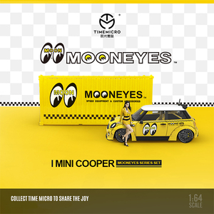 送料無料　1/64　TIMEMICRO　MINICOOPER　ミニクーパー　コンテナ　フィギュア　セット　MOONEYES　LBWK　Time Micro●Ｍ１５