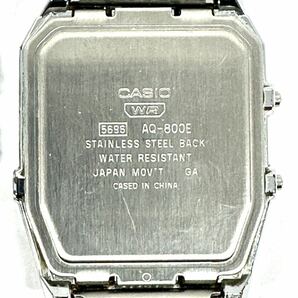 CASIO カシオ 腕時計 おまとめ3本 F-105 A158W AQ800E 可動品 ジャンク 中古品の画像9