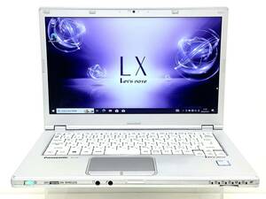 ◆ジャンク Panasonic Let‘s note CF-LX6 Win10 intel Core i5-7300U メモリ8GB SSD256GB 14インチFullHD カメラ 型違いACアダプター付属