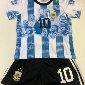 130cmアルゼンチン代表 メッシ　子供サッカーユニフォーム