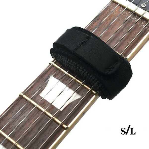 【Sサイズ1セット】6弦エレキ、クラッシックギター、4弦ベースフレットラップ 黒