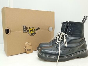 [16A-63-005-2] Dr.Martens ドクターマーチン 1460 WHITE STITCH 1460 WS 8ホール ブーツ UK9 サイズ28cm ブラック