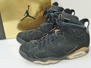 [16A-62-075-1] NIKE AIR JORDAN 6 RETRO ナイキ エアジョーダン 6 レトロ CT4954-007 サイズ27.5cm ブラック/メタリックゴールド ジャンク