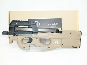 [B6A-63-010-2] Cyber Gun ガスガン FN HERSTAL FN P90 GBBR TAN 動作確認済 本体、箱のみ 中古