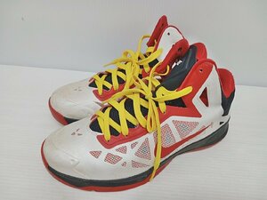 [16B-63-047-1] NIKE ZOOM HYPERCHAOS ナイキ ズーム ハイパーケイオス 536841-101 サイズ26cm ホワイト レッド