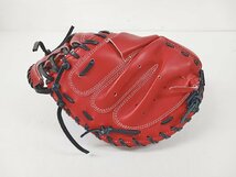 [B10A-63-008-1] MIZUNO ミズノ プロ キャッチャーミット オーダーモデル 右投げ スポーツ 野球 箱付き 中古_画像4