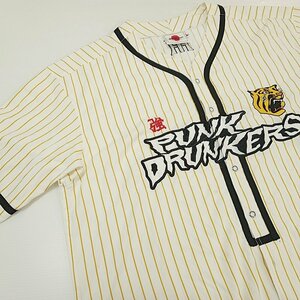 [12B-63-087-1] PUNK DRUNKERS パンクドランカーズ　PDSx阪神タイガース　阪神ベースボールシャツ