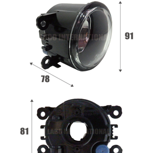 フォグランプ ハスラー MR41S スズキ H8 H11 H16 LED HID ハロゲン バルブ 交換 ガラス レンズ 汎用 ライト 左右セット 防水 カバー 新品の画像3