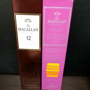 ザ・マッカラン MACALLAN エディションNo.5&シェリーオークカスク12年空瓶と箱