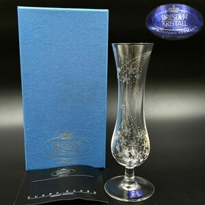 ◆ DRESDEN KRISTALL ドレスデン クリスタル 花瓶 ◆ フラワーベース クリスタルガラス 花生 インテリア 