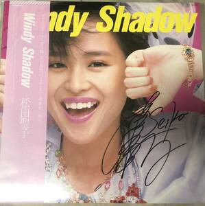 松田聖子 Windy Shadow サイン付き LP