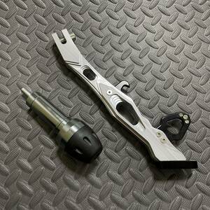  Cygnus X aluminium side stand muffler slider set 