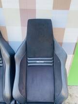 スズキ 純正 RECARO レカロ ZC31S スイフトスポーツ フロント シート 左右セット 運転席 助手席 レール付 ハーフレザー 即納 _画像10